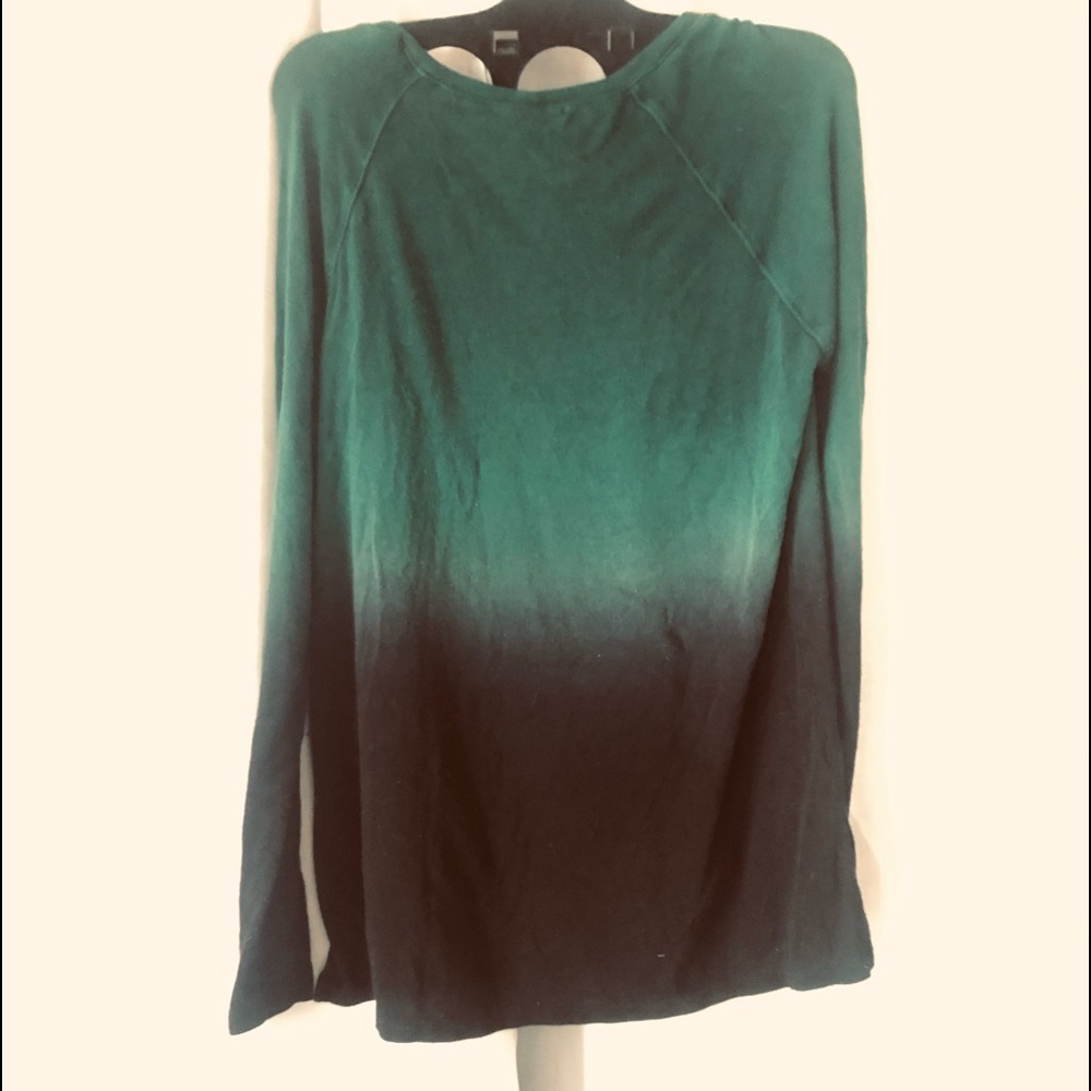 NOT FOR SALE - Gifted - Ted Haute ombré green fades to black top. - Picture 2 of 8